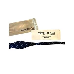 Elegance Retreez Polka Dot Bow Tie Blue New in Package